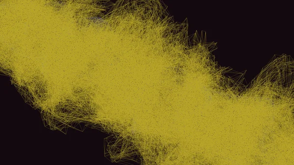 Περίληψη Της Έκρηξης Κίτρινης Σκόνης Μαύρο Φόντο Απομονωμένη Κίτρινη Σκόνη — Φωτογραφία Αρχείου