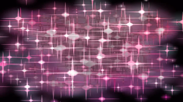 Abstrakter Hintergrund Mit Leuchtenden Sternen Und Lichteffekten — Stockfoto