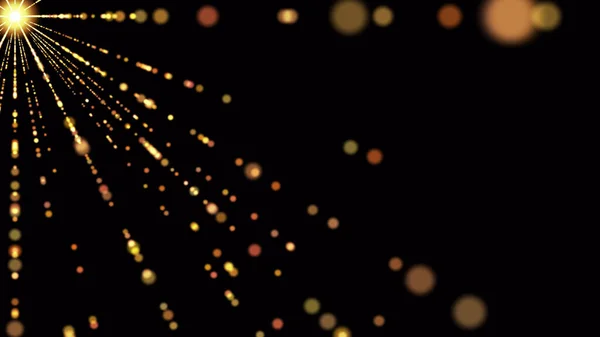 Световая Взрывающаяся Звезда Светящимися Частицами Линиями Красивые Абстрактные Иллюстрации Длинными — стоковое фото