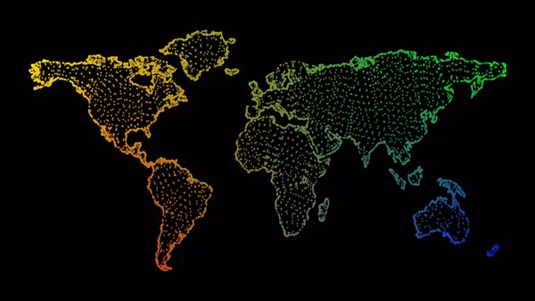 Карта Спектра Света Эффектом Бликов Абстрактные Линии Треугольники Светлые Пятна — стоковое фото