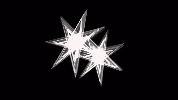 Siyah Arkaplanda Parlak Yıldızlar — Stok fotoğraf