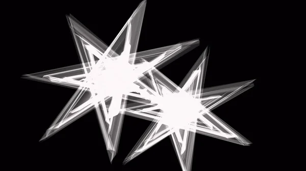 Яркие Звезды Черном Фоне 2Stars — стоковое фото