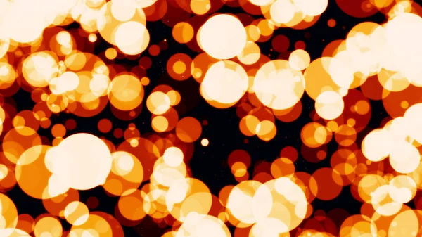 Разряженный Абстрактный Фон Красивым Блестящим Золотистым Красным Боке Огней — стоковое фото