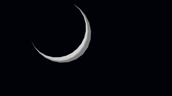 空の月の低角度ビュー — ストック写真