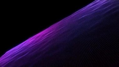 Doku efekti arka plan soyut çizgi hareketi mavi renk hareketi. Fütürist parçacık dalgası soyut arkaplan. Soyut hareket dalgaları. Soyut dalga arkaplanı.