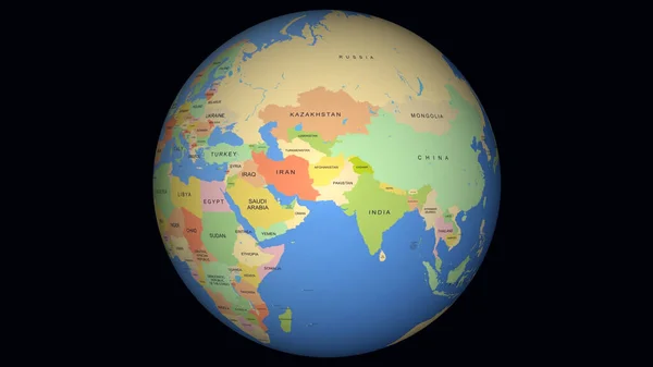 Siyah üzerine yerkürenin açıklığı. Gezegen küresi Dünya Dünya resim simgesi.