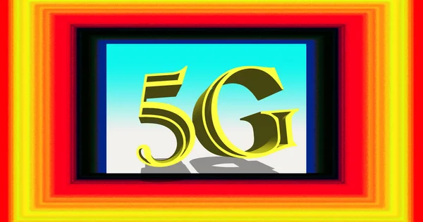 3D rendering 5G network. 5G network icon . Cellular industry next generation 5g vector symbol.