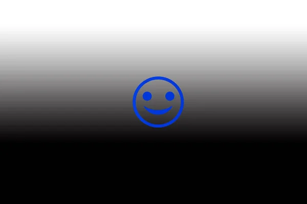Uśmiechnij Się Płaska Konstrukcja Szczęśliwa Twarz Ikona Wektora Zarysu — Zdjęcie stockowe