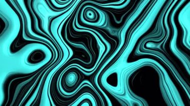 Soyut mavi parlak sıvı dalgalı 4K animasyon. Soyut renkli sıvı arkaplan, dalga, mermer, doku, modern, güzel arkaplan.