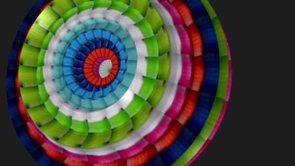Moción Hipnótica Diseño Fractal Looped Animation Trapcode Tao Hipnótica Animación — Vídeos de Stock