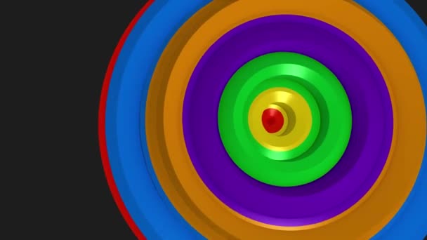 Trapcode Tao Hipnótica Animación Fondo Antecedentes Hipnóticos Coloridos Abstractos Animación — Vídeos de Stock