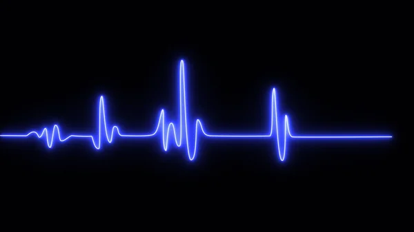 Электрокардиограмма Экг Сердце Бьется Линии Конца Жизни Искусство Дизайна Здоровья — стоковое фото