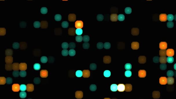 Цифровий Абстрактний Технологічний Майданчик Анімований Абстрактний Фон Рухомих Квадратів Різнокольоровому — стокове відео