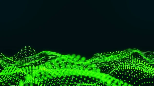 Noktaların pürüzsüz dalga arka planı. büyük veri özeti arkaplanı. Fotokopi alanı, teknoloji ve arkaplanı olan soyut dijital dalga formu. Gelecekçi parçacık dalgası soyut arkaplanı.