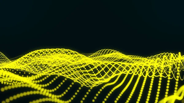 滑らかな煙粒子波 ビッグデータ技術の背景 デジタル波粒子の背景 概要粒子のデジタル波 未来的なポイント波 技術的背景 — ストック写真