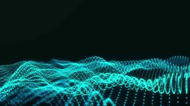 Soyut dijital arkaplan. pürüzsüz noktalar ve dokuma çizgileri. Dijital teknoloji.