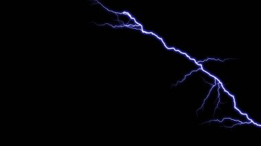 Lightning Background. Realistic natural lightning effects. clipart