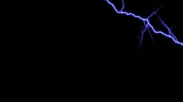 Сильный Электрический Разряд Изолирован Черном Прозрачном Фоне Горящая Молния Темноте — стоковое фото