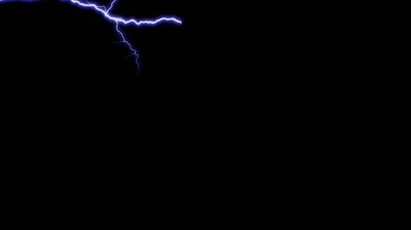 Lightning Strike Dark Cloudy Sky Thunder Lightning Summer Storm — Stock Photo, Image