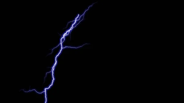 雷が空に点滅を停止しました 暗い背景に雷のフラッシュ バナーデザイン — ストック写真