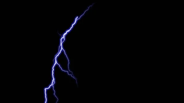 ライトニングシルエット 雷雨と雷 魔法と明るい光の効果 — ストック写真