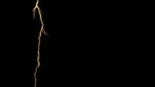 以上の雷の攻撃のクローズアップビュー — ストック写真