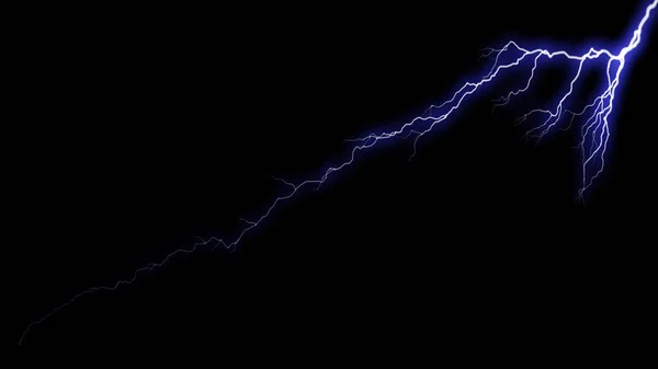 雷の自然フラッシュ雨の空 以上の雷の攻撃のクローズアップビュー — ストック写真