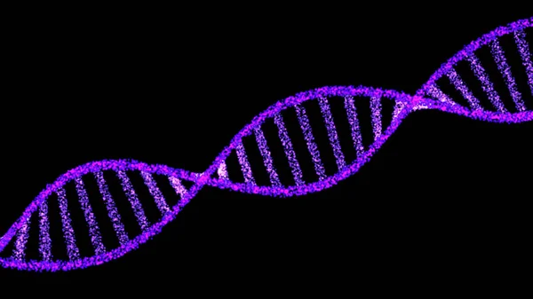 Dna Spiral Black Background Diagram Dna Strand Abstract Science Background — Stock Photo, Image