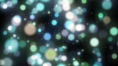 Renkli soyut Bokeh. Siyah arkaplanda çok renkli bokeh.
