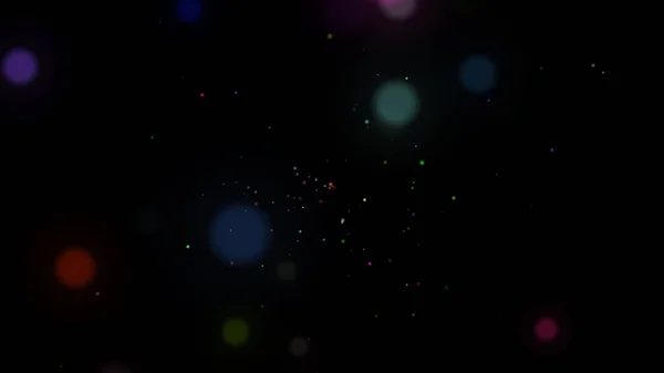 Красочный Абстрактный Боке Разноцветный Боке Огней Черном Фоне — стоковое фото