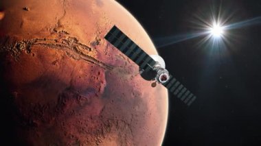 Mars 'ın yörüngesindeki Uzay Görevi Uydusu Kızıl Gezegen