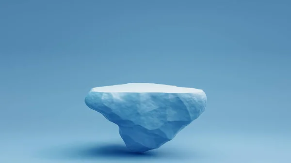 Ice Frozen Elegance Blue Iceberg Podium Pro Produkt Showcase Pozadí — Stock fotografie