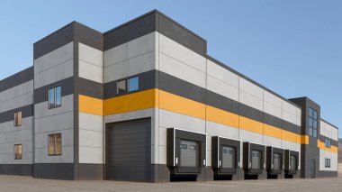 Yükleme Limanı ve Beton Pano Fabrikası - Lojistik ve Dağıtım Tesisi, 3D Render