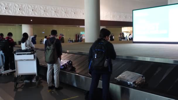 Kulonprogo Julho 2022 Experiência Reclamação Bagagem Aeroporto Para Passageiros Sistema — Vídeo de Stock