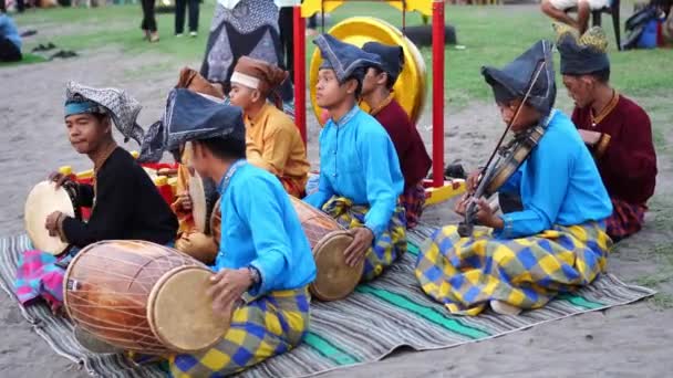 Makassar Oktober 2022 Cultureel Erfgoed Voorstelling Uit Makassar Stad Traditionele — Stockvideo