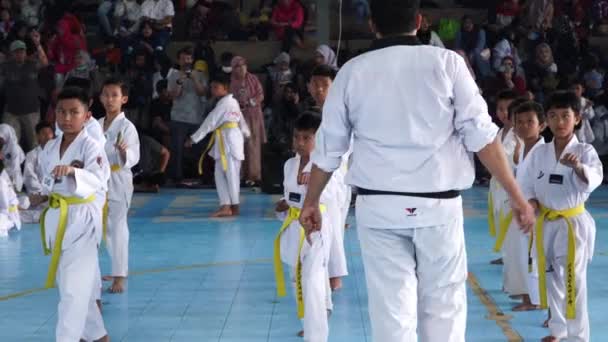 Makassar Δεκεμβρίου 2022 Εξετάσεις Taekwondo Για Εφήβους Μαθητές Teen Taekwondo — Αρχείο Βίντεο