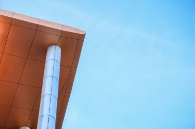 Mimari yapıya yakından bir bakış. Metal yakın çekim yapısının bir parçası