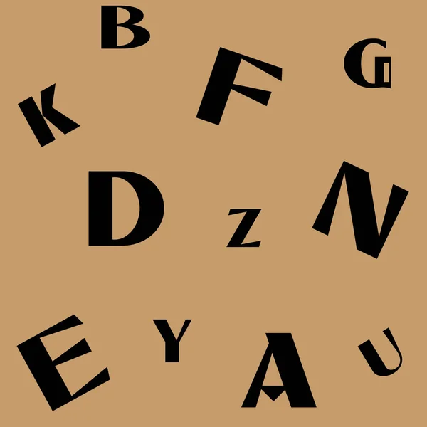 Vektor Nahtlose Stilvolle Buchstabenmuster Typografie — Stockvektor