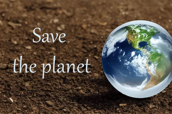 Metinli Vektör Pankartı Gezegeni Modern Toplumun Küresel Sorunlarını Uluslararası Nisan — Stok Vektör