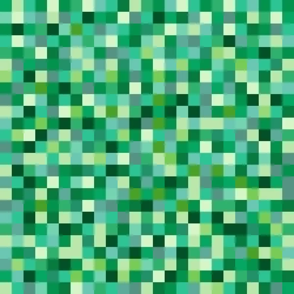 Vector Seamless Pixelated Texture Green Colors Pixel Pattern — Stock Vector