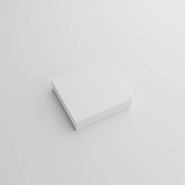 Blank White Cube Square for Mock up Realistic 3d illustration
