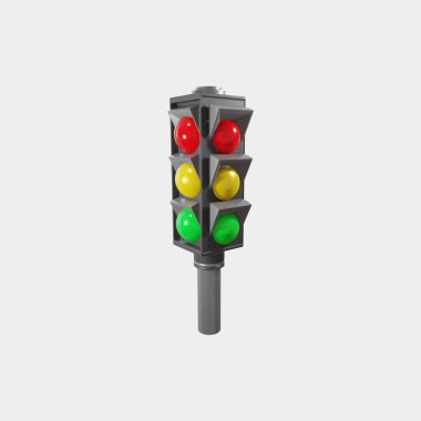Traffic light 3d Illustration