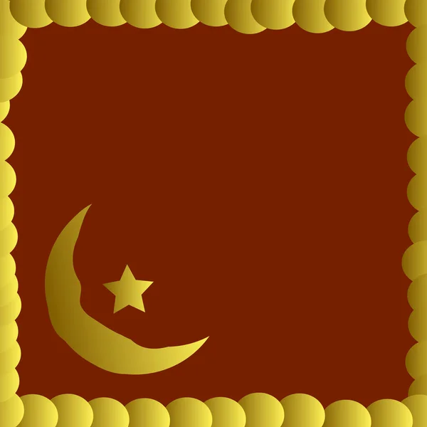 golden circle border with red background