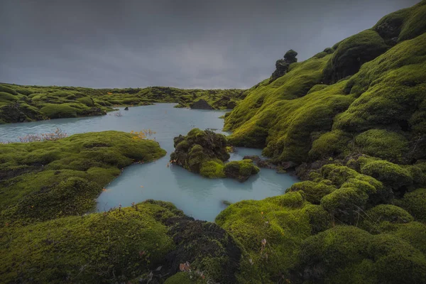 아이슬란드 해안에 은세계 암맥이다 565 킬로미터 유적지는 역사적 지질학적으로 중요하다 — 스톡 사진