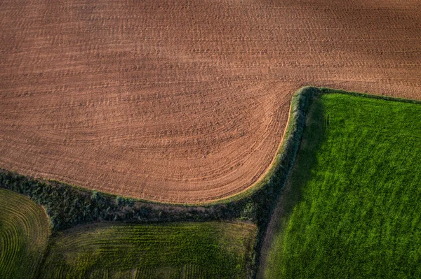 Αεροφωτογραφία Των Γηπέδων Κορυφαία Άποψη Από Drone Των Οδών Αναζήτηση — Φωτογραφία Αρχείου
