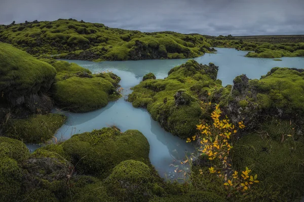 Расположенный Вдоль Южного Побережья Исландии Eldhraun Является Крупнейшим Потоком Лавы — стоковое фото