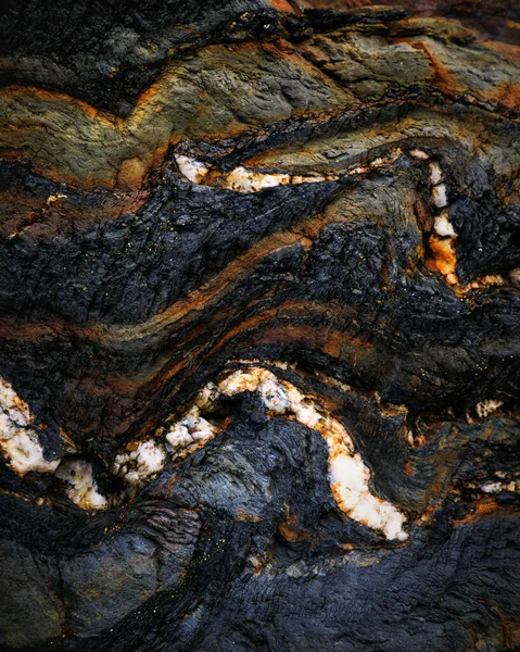 Eroze Vody Skalách Textury Vzory Vytvořené Kamenech Asturských Pláží Pláž — Stock fotografie