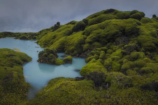 Situato Lungo Costa Meridionale Islandese Eldhraun Più Grande Flusso Lava — Foto Stock