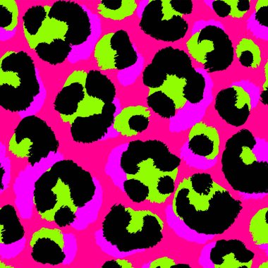 Parlak leopar derisi pürüzsüz desen. Moda vektör arkaplanı. t-kısa, grafik tasarımı, duvar kağıdı, ambalaj kağıdı için kullanılabilir.