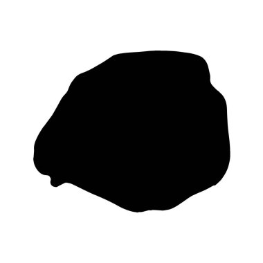 Beyaz arka planda siyah Paris 'in siluet haritası.